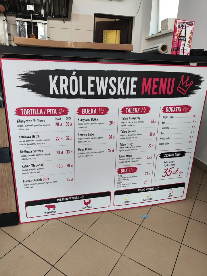 Królowe Kebsa: karta dań