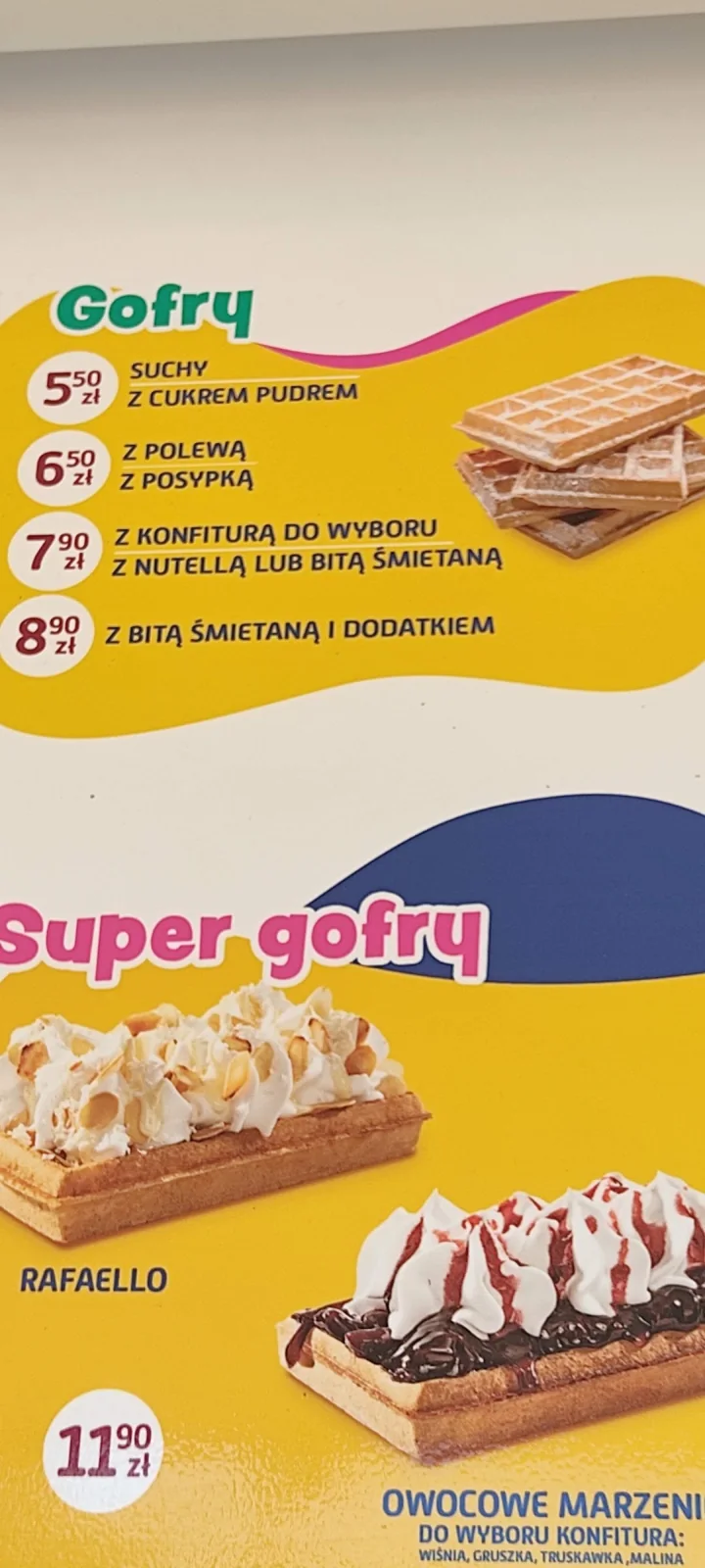 Lodolandia: karta dań