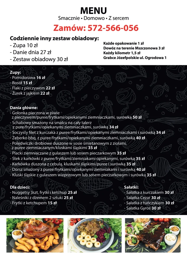 Pełna Micha: karta dań