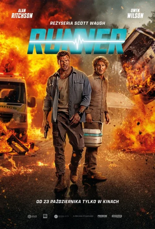 Plakat filmu Runner opublikowany w repertuarze kina MOK