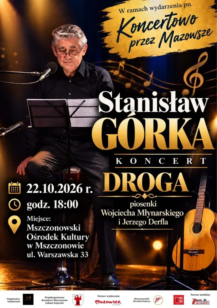 Oficjalny plakat koncertu Stanisława Górki w MOK